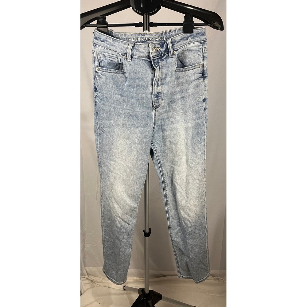 American Eagle Outfitters Women's Jeans Light Wash Size 8 Stretch Regular Fit